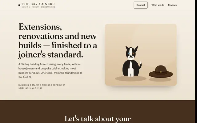 The Bay Joiners website